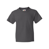 3930BR Fruit of the Loom HD Cotton Youth Short Sleeve T-Shirt Charcoal Grey