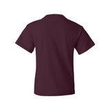 3930BR Fruit of the Loom HD Cotton Youth Short Sleeve T-Shirt Maroon