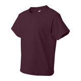 3930BR Fruit of the Loom HD Cotton Youth Short Sleeve T-Shirt Maroon