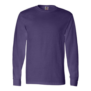 4930R Fruit of the Loom HD Cotton Long Sleeve T-Shirt Purple