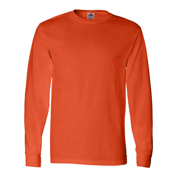 4930R Fruit of the Loom HD Cotton Long Sleeve T-Shirt Burnt Orange