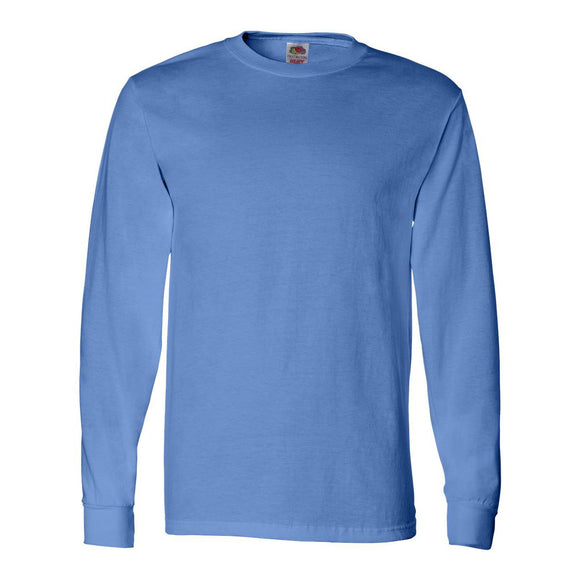 4930R Fruit of the Loom HD Cotton Long Sleeve T-Shirt Columbia Blue