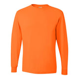 29LSR JERZEES Dri-Power® Long Sleeve 50/50 T-Shirt Safety Orange