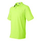 436MPR JERZEES SpotShield™ 50/50 Polo with Pocket Safety Green