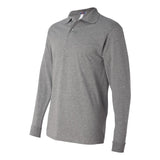 437MLR JERZEES SpotShield™ 50/50 Long Sleeve Polo Oxford