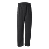 974MPR JERZEES NuBlend® Open-Bottom Sweatpants with Pockets Black Heather