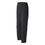 974MPR JERZEES NuBlend® Open-Bottom Sweatpants with Pockets Black Heather