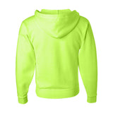 993MR JERZEES NuBlend® Full-Zip Hooded Sweatshirt Safety Green