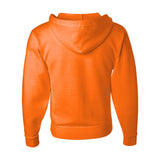 993MR JERZEES NuBlend® Full-Zip Hooded Sweatshirt Safety Orange