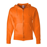 993MR JERZEES NuBlend® Full-Zip Hooded Sweatshirt Safety Orange