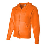 993MR JERZEES NuBlend® Full-Zip Hooded Sweatshirt Safety Orange