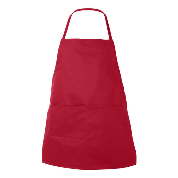 5502 Liberty Bags Two-Pocket Butcher Apron Red