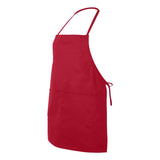 5502 Liberty Bags Two-Pocket Butcher Apron Red