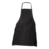 5502 Liberty Bags Two-Pocket Butcher Apron Black