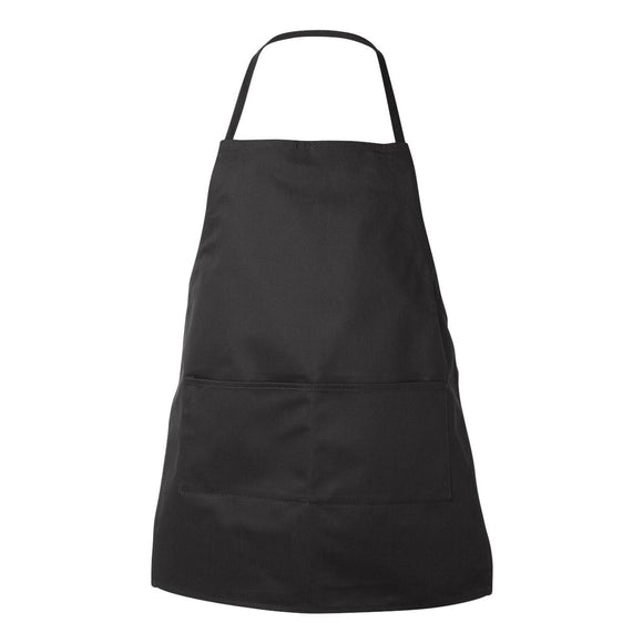 5502 Liberty Bags Two-Pocket Butcher Apron Black