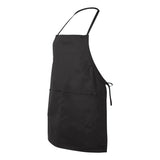 5502 Liberty Bags Two-Pocket Butcher Apron Black