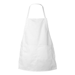 5502 Liberty Bags Two-Pocket Butcher Apron White