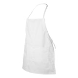 5502 Liberty Bags Two-Pocket Butcher Apron White