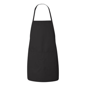 5505 Liberty Bags Long Butcher Block Apron Black