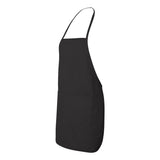 5505 Liberty Bags Long Butcher Block Apron Black