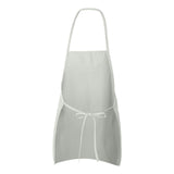 5505 Liberty Bags Long Butcher Block Apron White