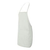 5505 Liberty Bags Long Butcher Block Apron White