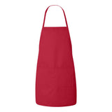 5505 Liberty Bags Long Butcher Block Apron Red