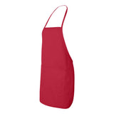 5505 Liberty Bags Long Butcher Block Apron Red