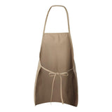 5505 Liberty Bags Long Butcher Block Apron Tan