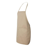 5505 Liberty Bags Long Butcher Block Apron Tan