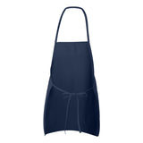 5505 Liberty Bags Long Butcher Block Apron Navy