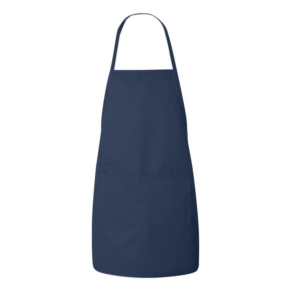 5505 Liberty Bags Long Butcher Block Apron Navy