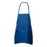 5505 Liberty Bags Long Butcher Block Apron Royal