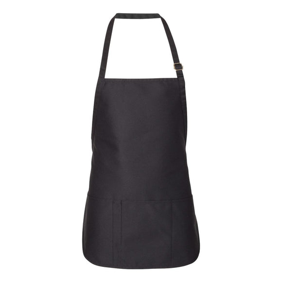 5507 Liberty Bags Adjustable Neck Strap Apron Black