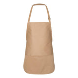 5507 Liberty Bags Adjustable Neck Strap Apron Tan