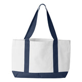 7002 Liberty Bags P&O Cruiser Tote White/ Navy