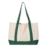 8869 Liberty Bags Leeward Boater Tote Natural/ Forest