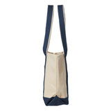 8871 Liberty Bags Large Boater Tote Natural/ Navy