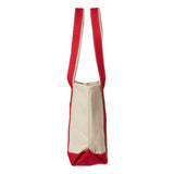 8871 Liberty Bags Large Boater Tote Natural/ Red