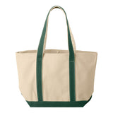 8871 Liberty Bags Large Boater Tote Natural/ Forest