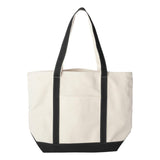 8872 Liberty Bags X-Large Boater Tote Natural/ Black