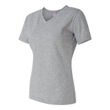 3587 LAT Women's Premium Jersey V-Neck Tee Heather