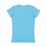 3616 LAT Women's Fitted Fine Jersey Tee Aqua