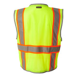 1510-1511 Kishigo Premium Brilliant Series® Heavy-Duty Class 2 Vest Lime