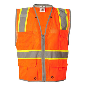 1510-1511 Kishigo Premium Brilliant Series® Heavy-Duty Class 2 Vest Orange