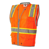 1510-1511 Kishigo Premium Brilliant Series® Heavy-Duty Class 2 Vest Orange