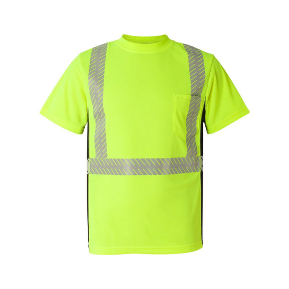 9114-9115 Kishigo Premium Black Series® Breathable Tape Class 2 T-Shirt Lime