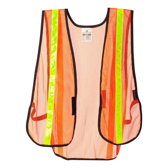 PL-V17-V18 Kishigo P-Series Mesh Vest Orange/ Lime (P-V17)