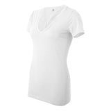 6035 BELLA + CANVAS Women’s Jersey Deep V-Neck Tee White