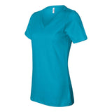 6405 BELLA + CANVAS Women’s Relaxed Jersey V-Neck Tee Turquoise